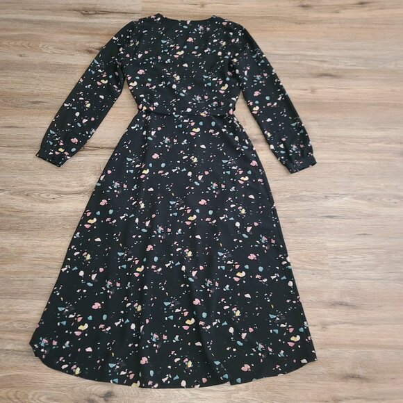 Madison size S Faux Wrap Long sleeve Flare Tie waist Long sleeve - Picture 3 of 5